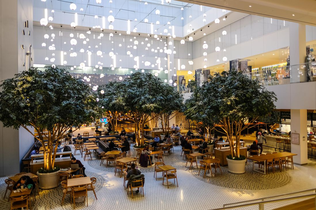 Inside the new Hugh Food Hall in Midtown